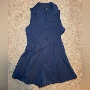 Navy Sleeveless Romper